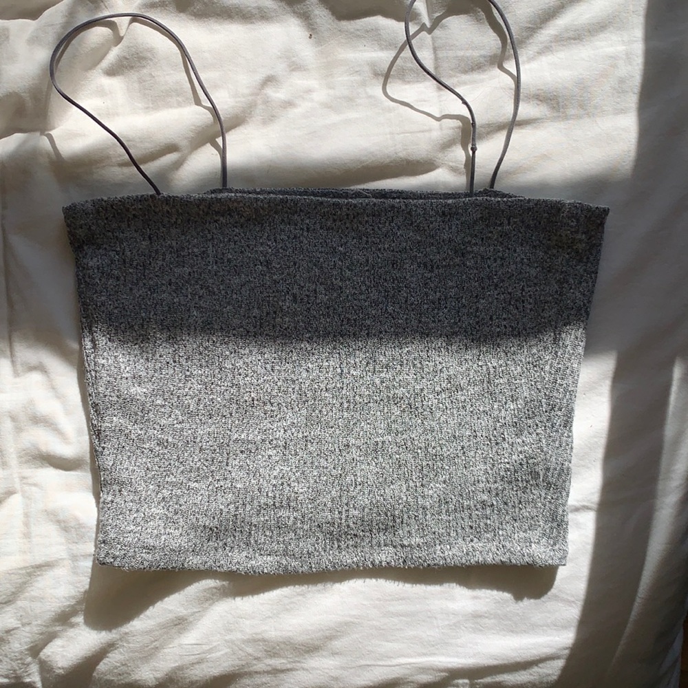 Garage spaghetti strap crop top